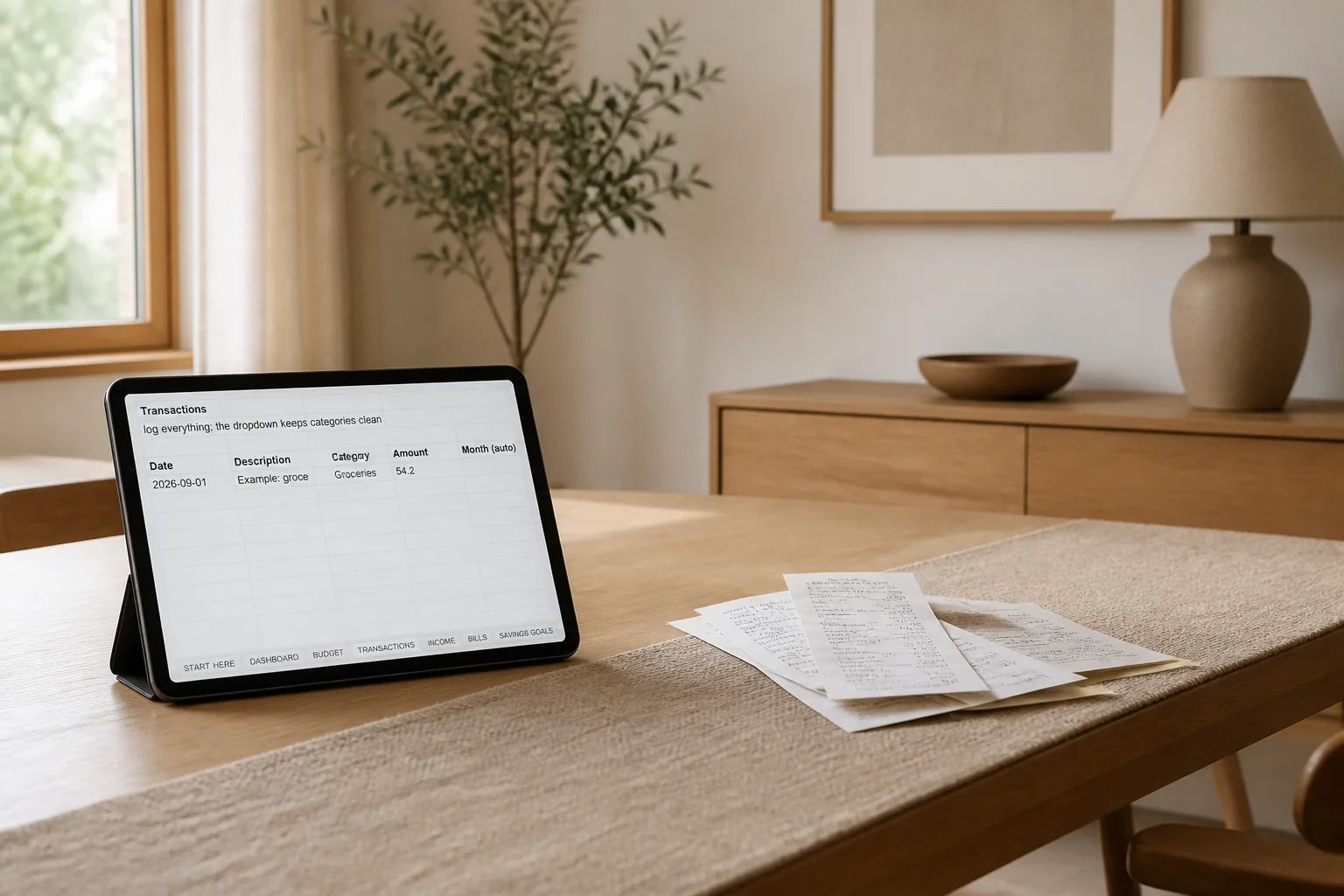 Tick the bills: the product in use (render)