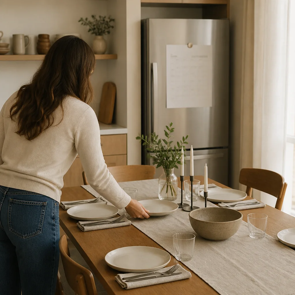 You are not disorganized. Dinner was just never planned in advance. (render)